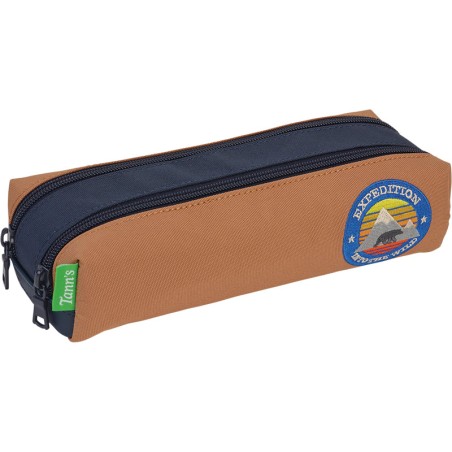 Trousse Double Loan Bleu marron Tann's