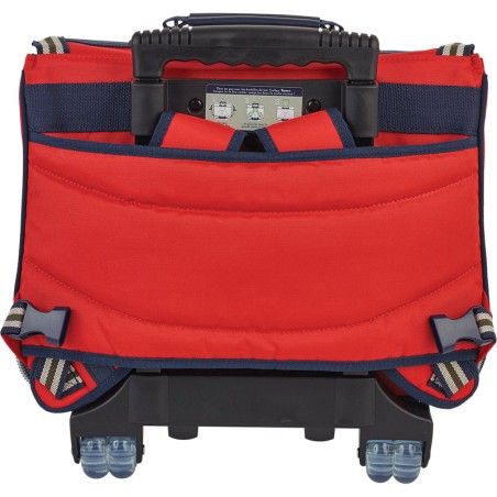 Cartable à Roulettes 38 cm Antonin Rouge- Tann's