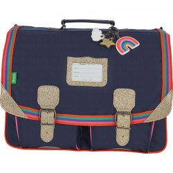 Cartable 41 cm Leïla Bleu