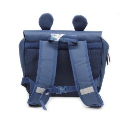 Cartable 35 cm Hippipos l'hippo en Toile - Les Déglingos