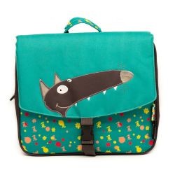 Cartable 32 cm Loup x Les Déglingos en Toile