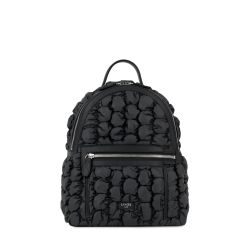Sac à Dos Ninon en Toile et Cuir Noir