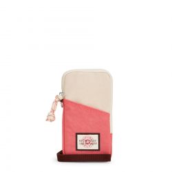 Pochette Mains Libres Clark Valley Duo Pink en Toile - Kipling