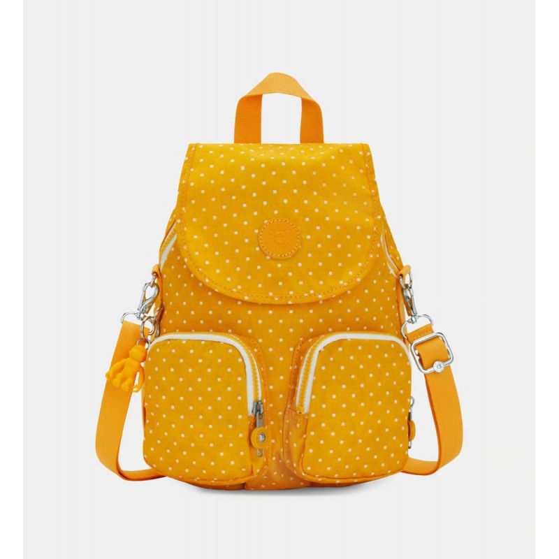 Sac à Dos Transformable Firefly up Soft Dot Yellow en Toile - Kipling