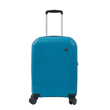 Valise Trolley Cabine 55cm Coque Rigide Bleu Élégant