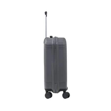Valise Trolley Cabine 55cm Coque Rigide Gris Élégant