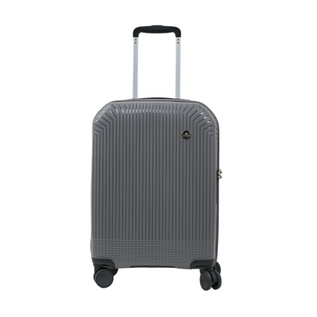 Valise Trolley Cabine 55cm Coque Rigide Gris Élégant