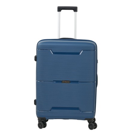 Valise Trolley 66cm Rigide Bleu