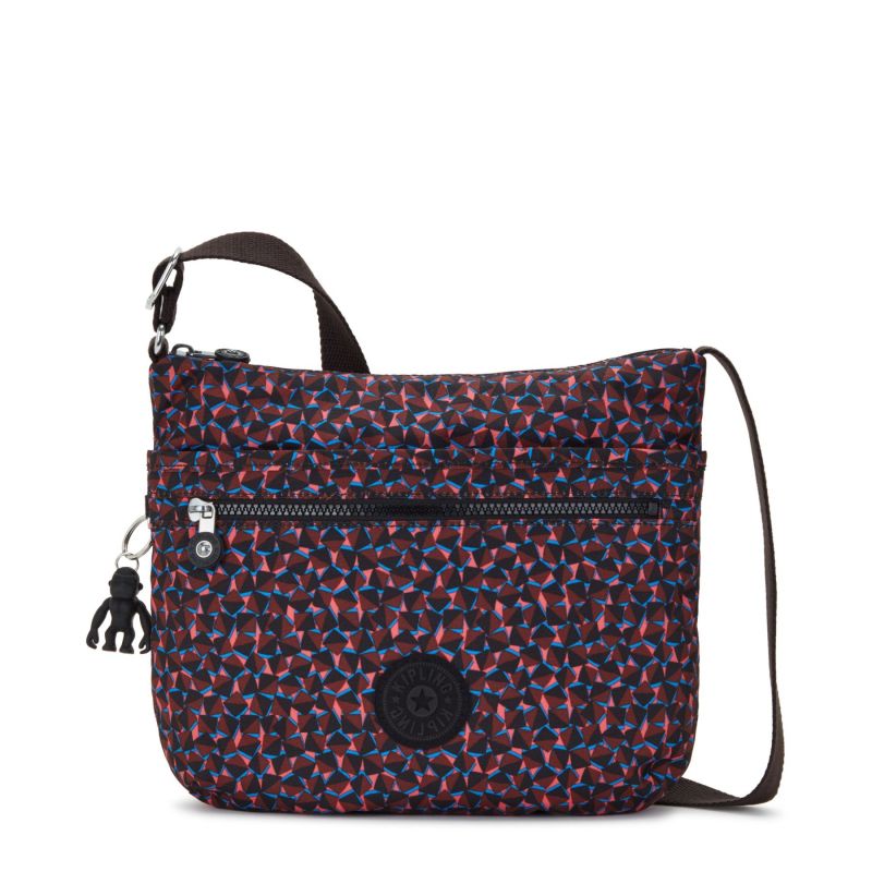 Sac Bandoulière Arto Happy Squares en Toile 