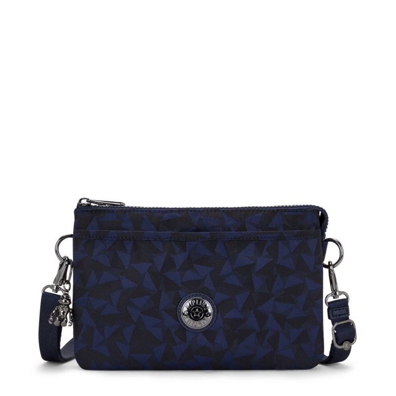 Petit Sac Bandoulière Riri Endless Navy en Toile 