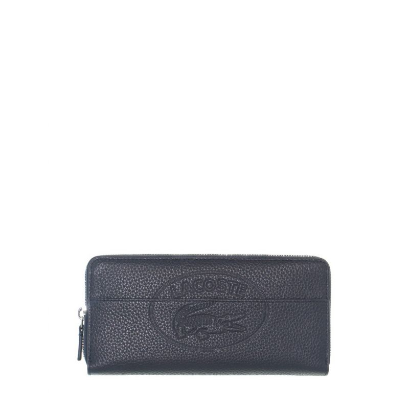 Portefeuille Zippé Croco Crew en Cuir - Lacoste