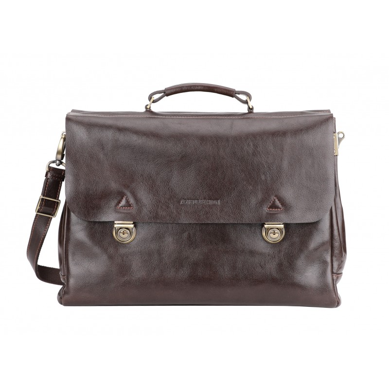 Serviette Sergio cuir vachette végétal Serviette Sergio cuir vachette végétal