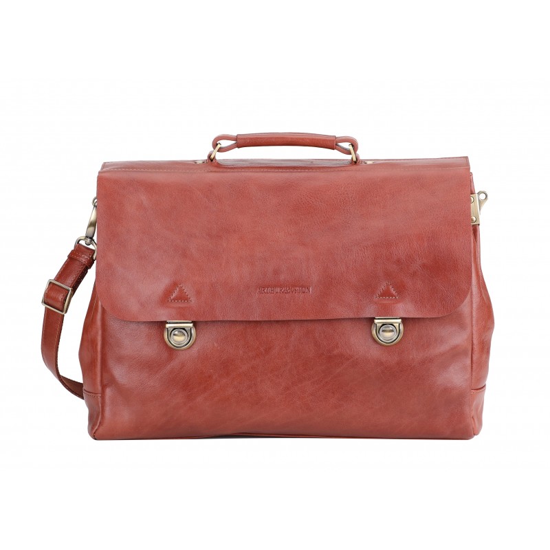 Serviette Sergio cuir vachette végétal Serviette Sergio cuir vachette végétal