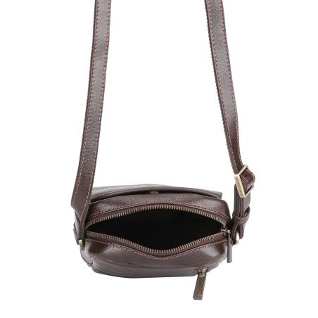 Sac travers Sergio cuir vachette végétal