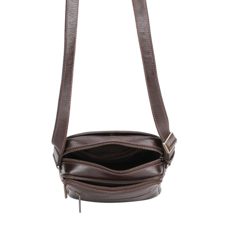 Sac travers Sergio cuir vachette végétal