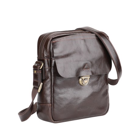 Sac travers Sergio cuir vachette végétal