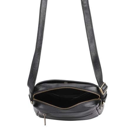 Sac travers Sergio cuir vachette végétal