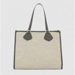 Grand Sac Cabas d'Eté L en Toile de Jute - Lancel