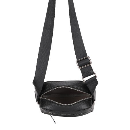 Sac travers Nelson croûte de cuir