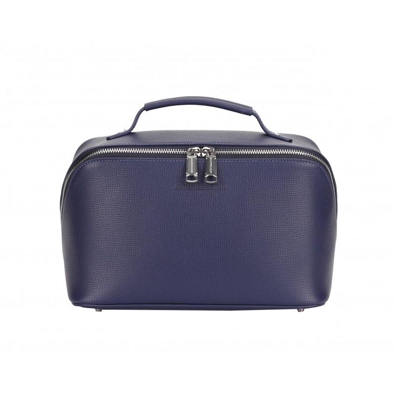 Trousse de toilette Nelson croûte de cuir Trousse de toilette Nelson croûte de cuir