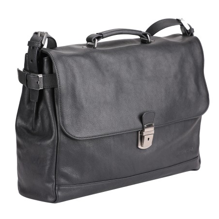 Serviette rabat Antonio cuir vachette