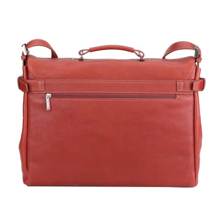 Serviette rabat Antonio cuir vachette