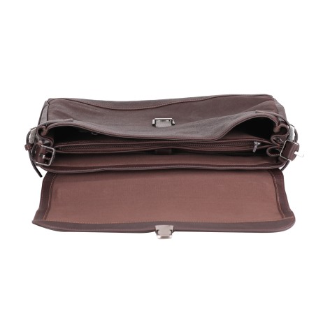 Serviette rabat Antonio cuir vachette