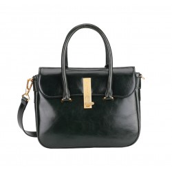 Sac à main rabat cuir Eva