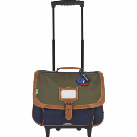 Cartable à Roulettes 38 cm Axel Kaki - Tann's