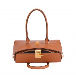 Sac à main rabat cuir Ambre