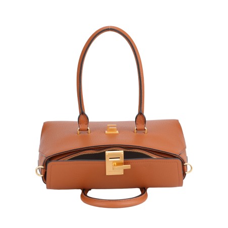 Sac à main rabat cuir Ambre