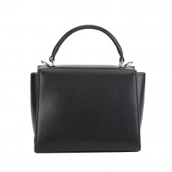 Sac à main à rabat croûte de cuir Jeanne
