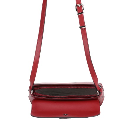Sac bandoulière croûte de cuir Jeanne