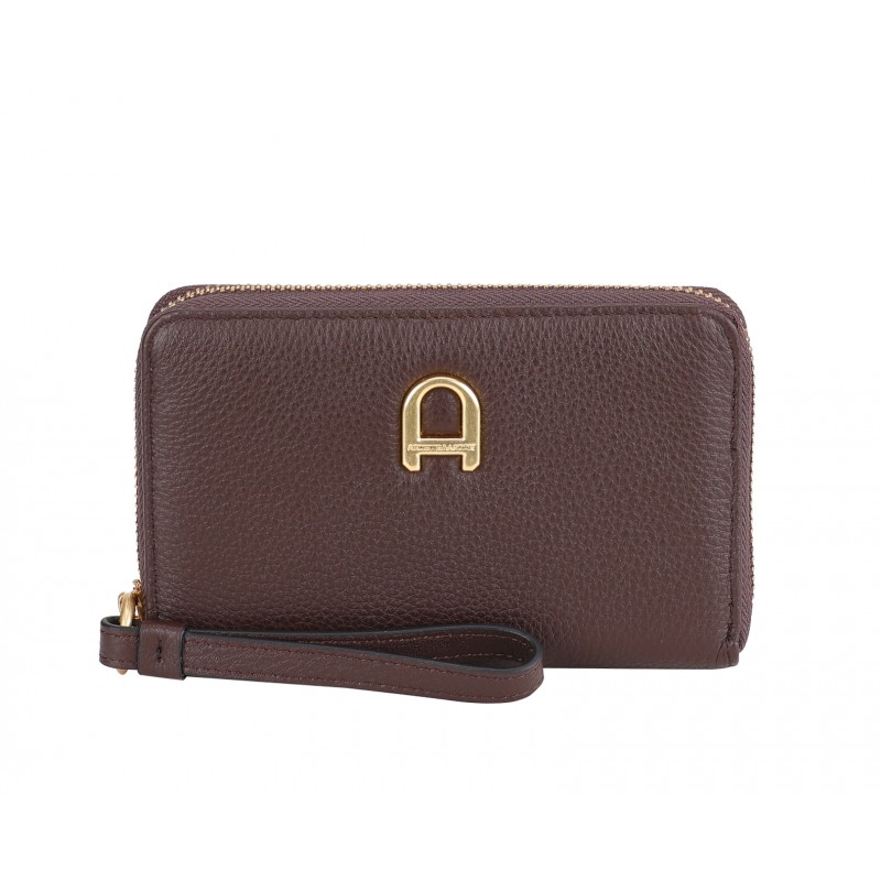 Portefeuille zippé cuir Camille