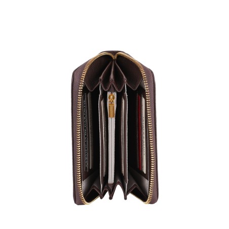 Portefeuille zippé cuir Camille