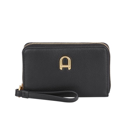 Portefeuille zippé cuir Camille