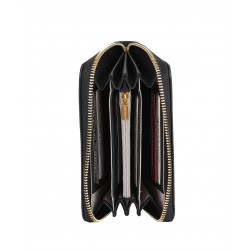 Portefeuille zippé cuir Camille