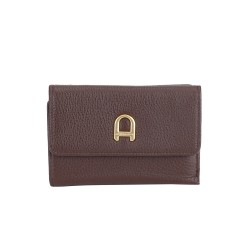Portefeuille zippé cuir Camille