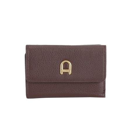 Portefeuille zippé cuir Camille