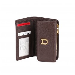 Portefeuille zippé cuir Camille