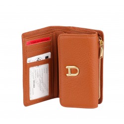 Portefeuille zippé cuir Camille