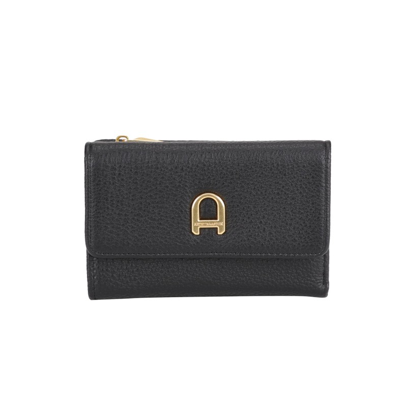 Portefeuille zippé cuir Camille
