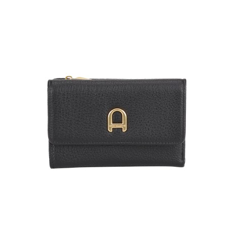Portefeuille zippé cuir Camille