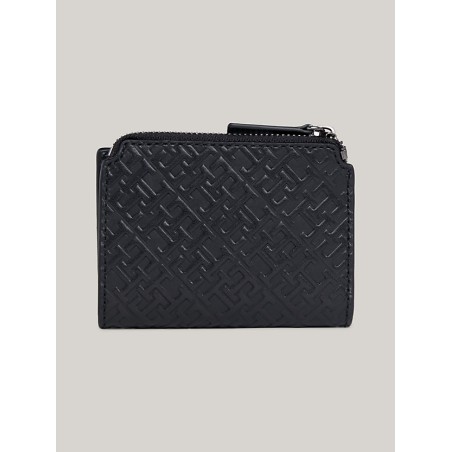 Portefeuille TH Monogram en cuir