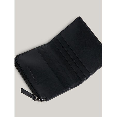 Portefeuille TH Monogram en cuir