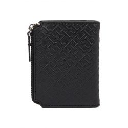 Portefeuille TH Monogram en cuir