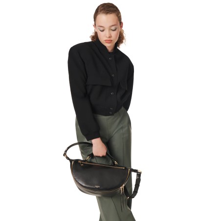 Sac Porté Croisé M Origami en Cuir