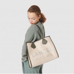 Grand Sac Cabas d'Eté L en Toile de Jute - Lancel