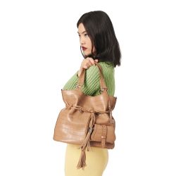 Sac Seau M Premier Flirt en Cuir Façon Croco