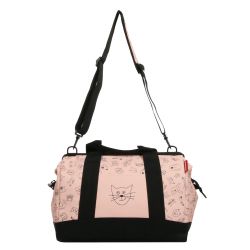 Sac de Voyage Allrounder M Kids Cats and Dogs Pink en Toile - Reisenthel